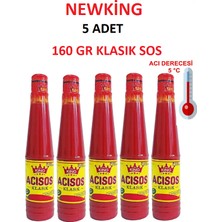 5 Adet Acı Sos 160GR 5 Derece Hot Sauce Yok Böyle Bir Acı Derece 5 Sipariş Verin,sofralarınıza Lezzet Gelsin