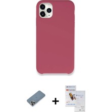 BUTİMAR'S iPhone 11 Pro Max Zirve Modern Özel Seri - Siyah Seramik Nano Ekran Koruyucu + Gold Metal Kamera Lens Koruma Cam