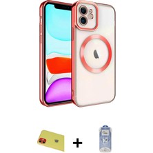 BUTİMAR'S iPhone 11 Nova Işık Özel Seri - Siyah Joko Magic 5d Cam + Kırmızı Rainbow Kamera Lens Koruma Cam