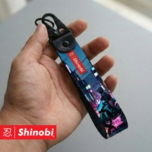Rider Keychain - Cyberpunk Manga Kancalı Kumaş Anahtarlık