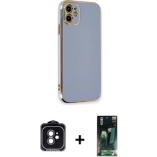 BUTİMAR'S iPhone 11 Yankı Serisi - Şeffaf 360 Full Body Arka Koruyucu + Siyah Pvd Metal Kamera Lens