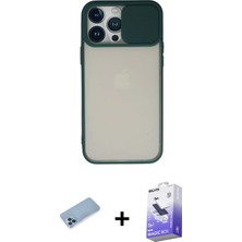 BUTİMAR'S iPhone 13 Pro Max Vadi Çizgi - Siyah Bilvis 5in1 5d Magic Hayalet Cam Ekran Koruyucu + Mavi Shine Kamera Lens Koruma Cam