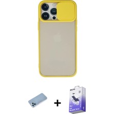 BUTİMAR'S iPhone 13 Pro Max Vadi Çizgi - Siyah Bilvis 5in1 5d Magic Hayalet Cam Ekran Koruyucu + Mavi Shine Kamera Lens Koruma Cam