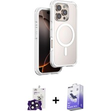 BUTİMAR'S iPhone 16 Pro Max Zirve Klasik Prime - Siyah Bilvis 5in1 5d Magic Hayalet Cam Ekran Koruyucu + Siyah Bilvis Titan Kamera Lens