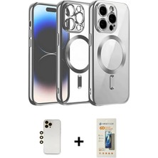 BUTİMAR'S iPhone 13 Pro Max Nova Işık Özel Seri - Siyah 6d Mat Seramik Hayalet Nano Ekran Koruyucu + Gold Shine Kamera Lens