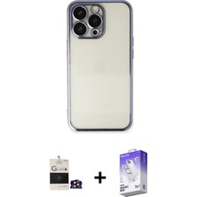 BUTİMAR'S iPhone 14 Pro Max Vadi Minimal - Siyah Bilvis 5in1 3D Magic Cam Ekran Koruyucu + Gold Bilvis Titan Kamera Lens