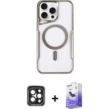 BUTİMAR'S iPhone 15 Pro Max Yadigar Klasik Özel Seri - Siyah Bilvis 5in1 5d Magic Hayalet Cam Ekran Koruyucu + Siyah Pvd Metal Kamera Lens