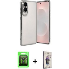 BUTİMAR'S Galaxy S25 Edge Vadi Minimal - Siyah Bilvis 3D Cam Ekran Koruyucu + Siyah Raze Metal Kamera Lens