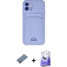 BUTİMAR'S iPhone 12 Vadi Çizgi Prime - Siyah Bilvis 5in1 5d Magic Hayalet Cam Ekran Koruyucu + Gökkuşağı Shine Kamera Lens Koruma Cam