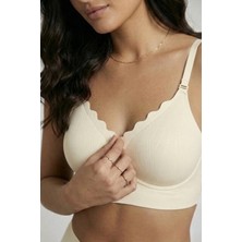 YMÇ Premium Dokulu ve Şekillendirici Iz Yapmayan Lazer Kesim Özel Dalga Detaylı Destekleyici Sütyen