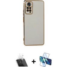 BUTİMAR'S Redmi Note 11 Pro Yankı Serisi - Siyah 3D Antistatik Cam Ekran Koruyucu + Şeffaf Kamera Lens Koruma Cam