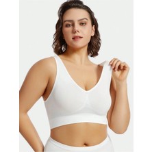 YMÇ Hamile ve Emzirme Uyumlu Dikişsiz Sütyen Esnek ve Rahat Iz Yapmaz Gün Boyu Konfor & Doğal Destek