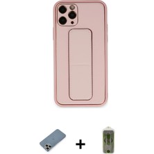 BUTİMAR'S iPhone 11 Pro Max Akış Doku - Siyah Joko Magic 5d Hayalet Cam + Gold Metal Kamera Lens Koruma Cam