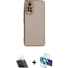 BUTİMAR'S Redmi Note 11 Pro Yankı Serisi - Siyah 3D Antistatik Cam Ekran Koruyucu + Şeffaf Kamera Lens Koruma Cam