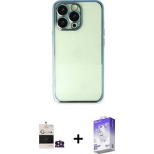 BUTİMAR'S iPhone 14 Pro Max Vadi Minimal - Siyah Bilvis 5in1 3D Magic Cam Ekran Koruyucu + Gold Bilvis Titan Kamera Lens