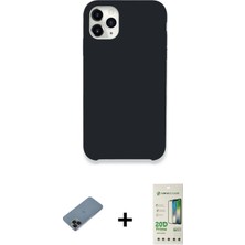 BUTİMAR'S iPhone 11 Pro Zirve Modern Özel Seri - Siyah 20D Premium Cam Ekran Koruyucu + Siyah Shine Kamera Lens Koruma Cam