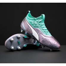 Puma One 18.1 World Cup Lth Mx Sg - Colour Shıft/ Vert/ Blanc/ Noır