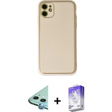 BUTİMAR'S iPhone 12 Yadigar Klasik - Siyah Bilvis 5in1 3D Magic Cam Ekran Koruyucu + Mavi Raze Metal Kamera Lens