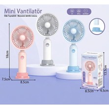 baytoptan Taşınabilir Şarjlı El Fanı Masa Üstü Telefon Tutmalı