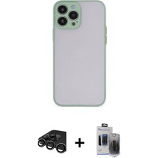 BUTİMAR'S iPhone 15 Pro Max Ahenk Çizgi Serisi - Siyah Vanessa Magic Hayalet Cam + Titanyum Gri Raze Metal Kamera Lens
