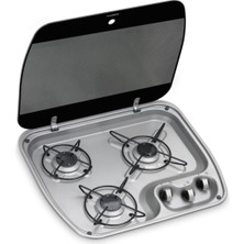 Dometic Hbg 3445 Üç Gözlü Cam Kapaklı Ocak