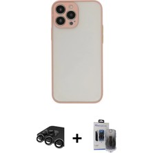 BUTİMAR'S iPhone 15 Pro Max Ahenk Çizgi Serisi - Siyah Vanessa Magic Hayalet Cam + Titanyum Gri Raze Metal Kamera Lens
