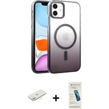 BUTİMAR'S iPhone 12 Ahenk Doku Özel Seri - Şeffaf Pasifik Cam Ekran Koruyucu + Sarı Renkli Kamera Lens Koruma Cam