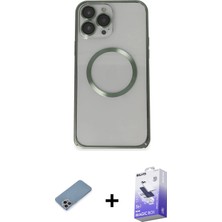 BUTİMAR'S iPhone 13 Pro Max Ahenk Işık Serisi - Siyah Bilvis 5in1 5d Magic Hayalet Cam Ekran Koruyucu + Gökkuşağı Shine Kamera Lens Koruma Cam