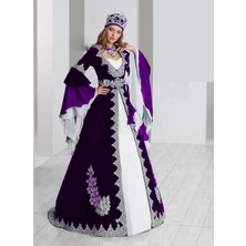 Ceyyiz Bindallı Kına Elbisesi 5 Parça 20-123 Mor