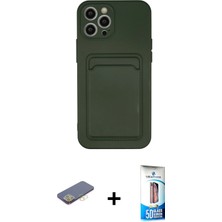 BUTİMAR'S iPhone 12 Pro Max Vadi Çizgi Prime - Siyah 5d Eko Cam Ekran Koruyucu + Sarı Renkli Kamera Lens Koruma Cam