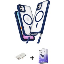 BUTİMAR'S iPhone 12 Atlas Doku Koleksiyonu - Siyah Bilvis 5in1 5d Magic Hayalet Cam Ekran Koruyucu + Yeşil Renkli Kamera Lens Koruma Cam