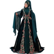 Ceyyiz Tesettür Modeli Bindallı Kına Elbisesi Ecrin