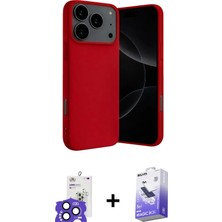 BUTİMAR'S iPhone 17 Pro Max Ahenk Serisi - Siyah Bilvis 5in1 5d Magic Hayalet Cam Ekran Koruyucu + Lacivert Bilvis Titan Kamera Lens