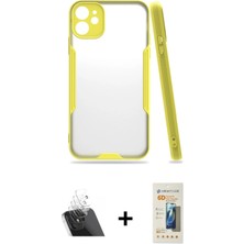 BUTİMAR'S iPhone 11 Atlas Asil Serisi - Siyah 6d Mat Seramik Hayalet Nano Ekran Koruyucu + Şeffaf Kamera Lens Koruma Cam