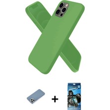 BUTİMAR'S iPhone 12 Pro Max Kozmos Yansıma Özel Seri - Siyah 34D Izgaralı Cam + Gümüş Shine Kamera Lens Koruma Cam