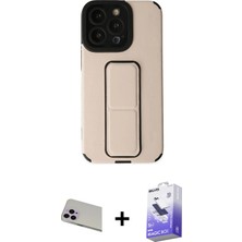 BUTİMAR'S iPhone 13 Pro Max Çekirdek Yansıma - Siyah Bilvis 5in1 5d Magic Hayalet Cam Ekran Koruyucu + Mor Rainbow Kamera Lens Koruma Cam