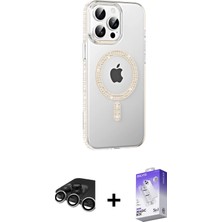 BUTİMAR'S iPhone 15 Pro Max Yörünge Koleksiyonu - Siyah Bilvis 5in1 3D Magic Cam Ekran Koruyucu + Gümüş Raze Metal Kamera Lens