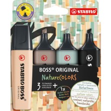 Kitabevimden Stabilo Fosforlu Kalem Boss Naturecolors 4er S-M-G-B 70/4-2-5