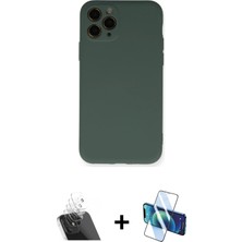 BUTİMAR'S iPhone 11 Pro Ahenk Serisi - Siyah 3D Antistatik Seramik Nano Ekran Koruyucu + Şeffaf Kamera Lens Koruma Cam