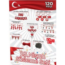 Çıtı Pıtı Store 23 Nisan Kutlama Süsleri 120 Parça 23 Nisan Kutu Set