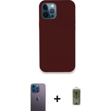 BUTİMAR'S iPhone 12 Pro Max Zirve Modern Özel Seri - Siyah Joko Magic 5d Hayalet Cam + Mavi Neon Fosforlu Kamera Lens