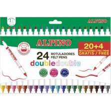 Kitabevimden Alpino Keçeli Kalem Çift Yönlü 24 Lü AR-002058