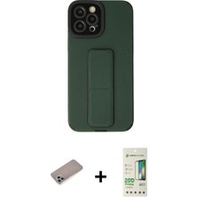 BUTİMAR'S iPhone 12 Pro Max Çekirdek Yansıma - Siyah 20D Premium Cam Ekran Koruyucu + Sierra Blue Shine Kamera Lens Koruma Cam