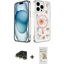 BUTİMAR'S iPhone 14 Pro Max Kozmos Doku - Siyah Mat Seramik Nano Ekran Koruyucu + Gold Raze Metal Kamera Lens