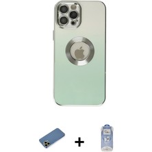 BUTİMAR'S iPhone 12 Pro Max Kutup Yansıma Özel Seri - Siyah Joko Magic 5d Cam + Gold Shine Kamera Lens Koruma Cam