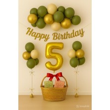 Çıtı Pıtı Store 20 Adet Küf Yeşili Gold Balon Happy Bırthday Kaliğrafi Rakam Folyo Doğum Günü Parti Balon Set 20 Adet Küf Yeşili Gold Balon Happy Bırthday Kaliğrafi Rakam Folyo Doğum Günü Parti Balon Set