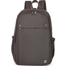 Smart Bags Smart Su Geçirmez  Çift Gözlü Büyük Boy Ortaokul ve Lise Sırt Okul Çantası Koyu Kahve