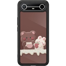 Aksel Kılıf Tecno Spark Slim 5g Uyumlu Baskılı, Mat Siyah,yumuşak Silikon, Koruyucu,şok Emici Kapak,kılıf