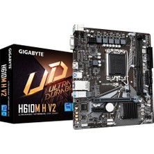 Gigabyte Gıgabyte H610M H V2, Rev.1.0, 2xddr5, M.2, D-Sub, Hdmı, 12-13.14.nesil, LGA1700 Soket, Anakart