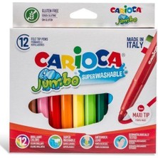Kitabevimden Carioca Keçeli Boya Kal Jumbo Süper Yıkanabilir 12 Li 40569